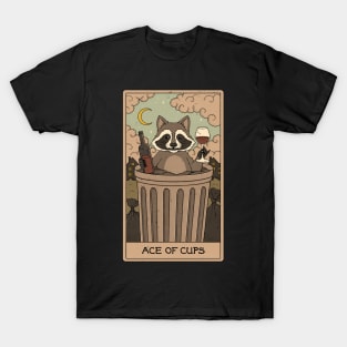 Ace of Cups- Raccoons Tarot T-Shirt